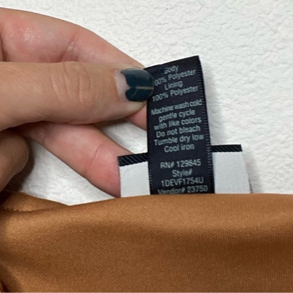 Daytrip Autumn Rust Floral Sundress L - Picture 5 of 6